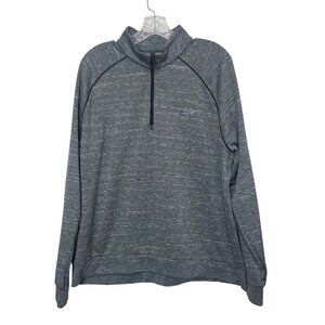 Greg Norman Quarter-Zip Pullover Mens Large Gray Fleece Lined Golf